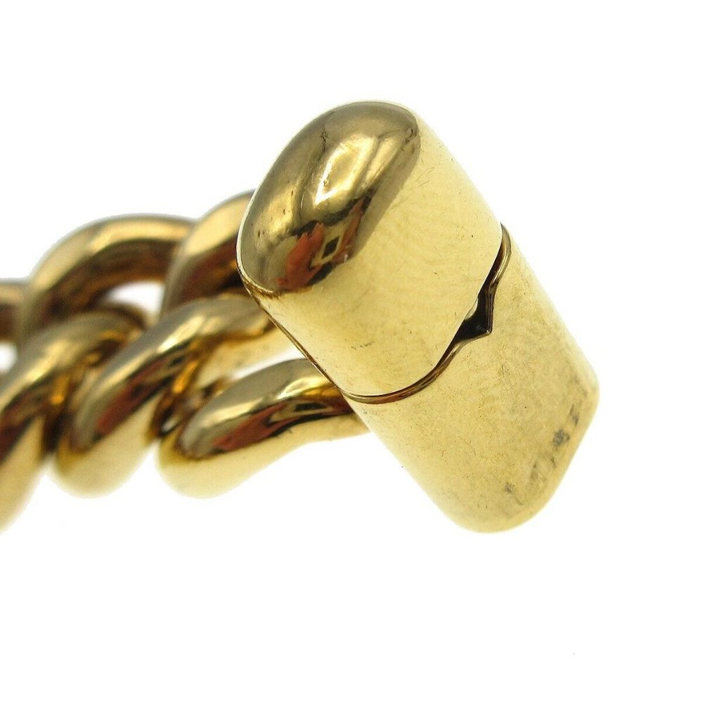 Authentic CHANEL CC Turnlock Motif Charm Gold Chain Bracelet 96A Accessories - Picture 2 of 7